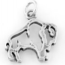 STERLING SILVER BUFFALO FRAME CHARM/PENDANT