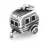 STERLING SILVER HITCHED RV VACATION TRAILER CHARM