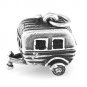 STERLING SILVER HITCHED RV VACATION TRAILER CHARM