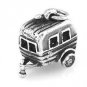 STERLING SILVER HITCHED RV VACATION TRAILER CHARM