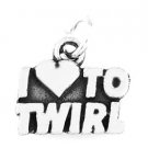 STERLING SILVER I LOVE TO TWIRL CHARM
