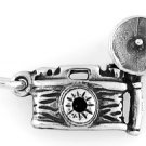 STERLING SILVER VINTAGE STYLE FLASH 35mm CAMERA CHARM