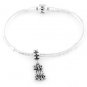 STERLING SILVER DANGLING WATER H20 POLO EUROPEAN BEAD