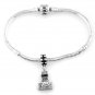 STERLING SILVER DANGLE SLR PHOTOGRAPHERS CAMERA EUROPEAN BEAD