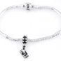 STERLING SILVER DANGLING BOOKWORM EUROPEAN BEAD