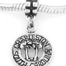 STERLING SILVER DANGLING CHARLESTON, SC EUROPEAN BEAD