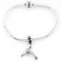 STERLING SILVER DANGLE 3D HAIR STYLIST HAIR DRYER EUROPEAN BEAD