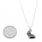 STERLING SILVER YORKIE DOG/ YORKSHIRE TERRIER DOG CHARM WITH 16 inch BOX CHAIN NECKLACE