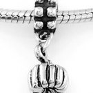 STERLING SILVER DANGLING PUMPKIN EUROPEAN BEAD