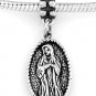 STERLING SILVER DANGLING VIRGIN MARY EUROPEAN BEAD