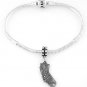 SILVER DANGLING STATE OF CALIFORNIA EUROPEAN BEAD