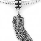 SILVER DANGLING STATE OF CALIFORNIA EUROPEAN BEAD