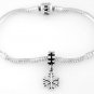STERLING SILVER DANGLING WINTER SNOWFLAKE EUROPEAN BEAD