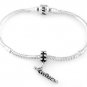STERLING SILVER DANGLING WOODWIND FLUTE EUROPEAN BEAD