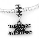 STERLING SILVER DANGLE THE LORD IS MY SHEPHERD EUROPEAN BEAD