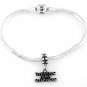 STERLING SILVER DANGLE THE LORD IS MY SHEPHERD EUROPEAN BEAD