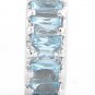 STERLING SILVER MARCH BIRTHSTONE WHEEL CZ SPACER CZ