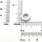 STERLING SILVER MARCH BIRTHSTONE WHEEL CZ SPACER CZ