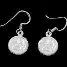 Sterling Silver CHERUB ANGEL Fish Hook Earrings