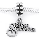 STERLING SILVER DANGLING SPECIAL GRANDMA EUROPEAN BEAD