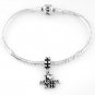 STERLING SILVER DANGLING I LOVE MARTIAL ARTS EUROPEAN BEAD