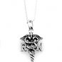 STERLING SILVER RN REGISTERED NURSE CHARM WITH 18" BOX CHAIN