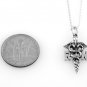STERLING SILVER RN REGISTERED NURSE CHARM WITH 16" BOX CHAIN
