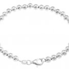 STERLING SILVER 5MM BALL BEAD BRACELET 7 inch