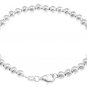 STERLING SILVER 5MM BALL BEAD BRACELET 7 inch