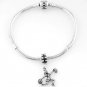 STERLING SILVER DANGLING CHEERLEADER EUROPEAN BEAD