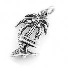 STERLING SILVER FLORIDA PALM TREE CHARM/PENDANT