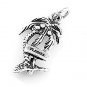 STERLING SILVER FLORIDA PALM TREE CHARM/PENDANT