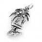 STERLING SILVER FLORIDA PALM TREE CHARM/PENDANT