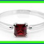 STERLING SILVER JANUARY BIRTHSTONE CZ CHILD RING SZ 5