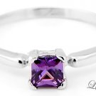 STERLING SILVER FEBRUARY BIRTHSTONE CZ CHILD RING SZ 5