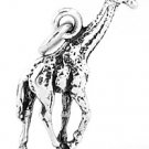 STERLING SILVER GIRAFFE 3D CHARM/PENDANT