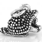 STERLING SILVER 925 PORCUPINE 3D CHARM/PENDANT