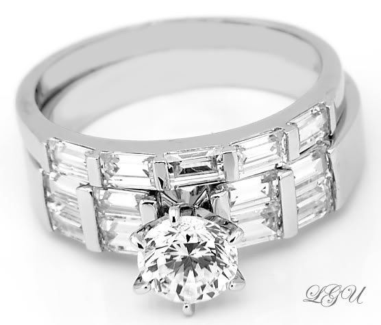 STERLING SILVER ENGAGEMENT WEDDING COMBO RING SZ 6