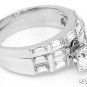 STERLING SILVER ENGAGEMENT WEDDING COMBO RING SZ 6
