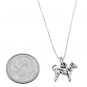 STERLING SILVER CHIHUAHUA DOG WITH 18 inch BOX CHAIN NECKLACE
