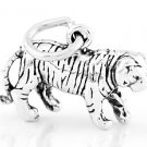 STERLING SILVER WALKING TIGER 3D CHARM/PENDANT