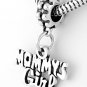 STERLING SILVER DANGLING MOMMY'S GIRL EUROPEAN BEAD