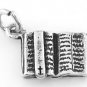 STERLING SILVER OPEN BIBLE CHARM/PENDANT