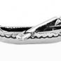 STERLING SILVER CANOE WITH OAR CHARM/PENDANT
