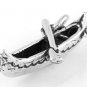 STERLING SILVER CANOE WITH OAR CHARM/PENDANT
