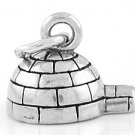 STERLING SILVER 3D IGLOO CHARM/PENDANT
