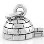 STERLING SILVER 3D IGLOO CHARM/PENDANT