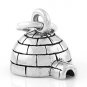 STERLING SILVER 3D IGLOO CHARM/PENDANT