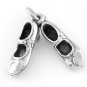 STERLING SILVER CLOGGING TAPPING SHOES CHARM/PENDANT