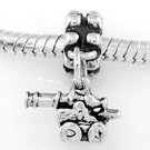 STERLING SILVER DANGLE SMALL CANNON  EUROPEAN BEAD